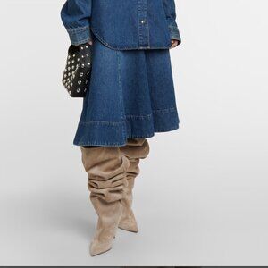 KHAITE River Sued thigh high boots NWT 37.5 $2,400